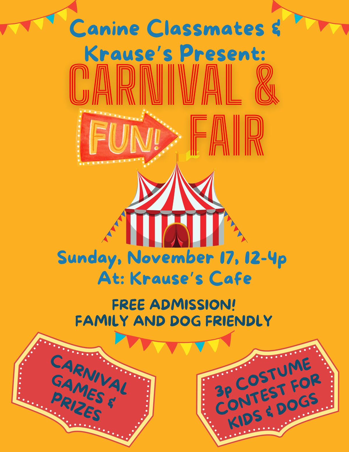 Canine Classmate's Fall Carnival & Fair!