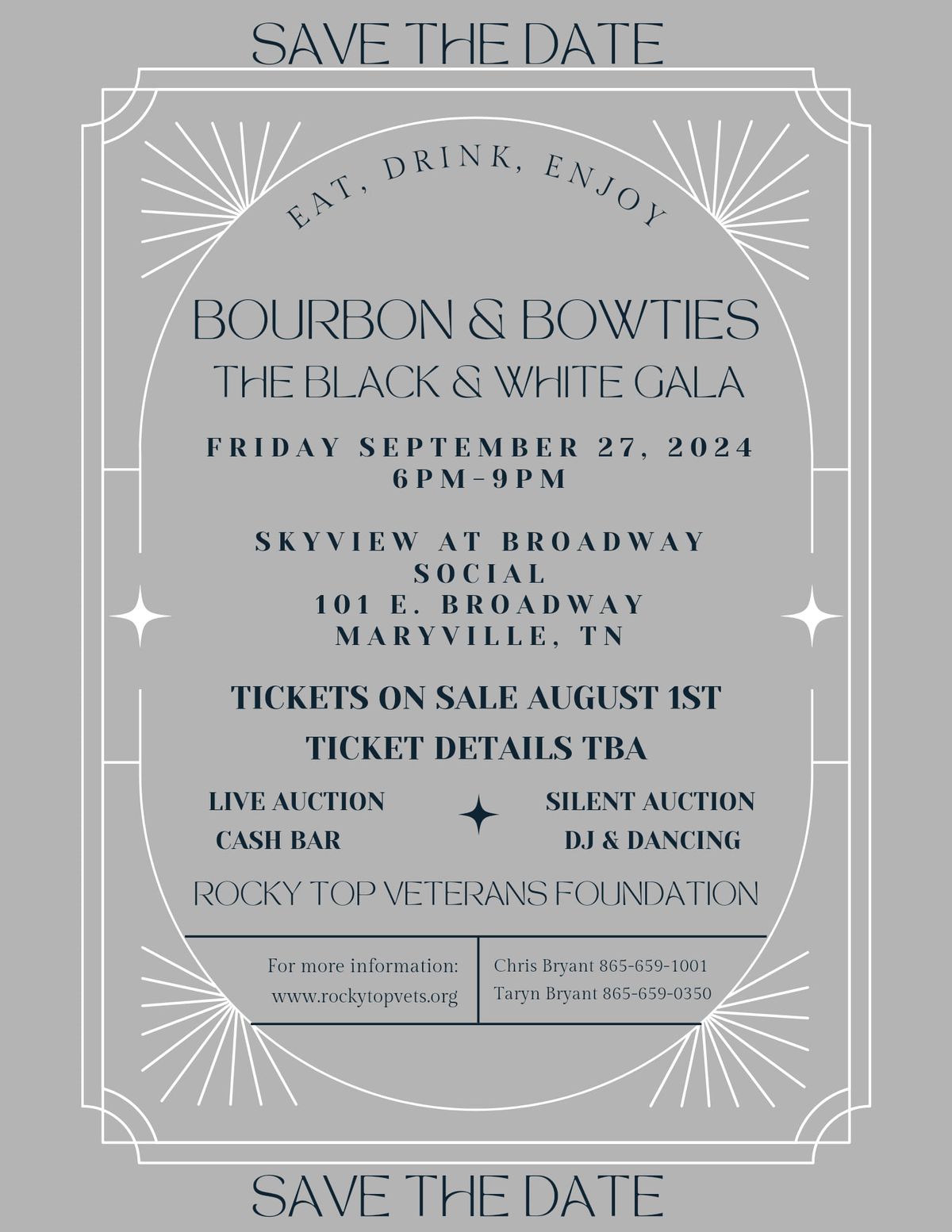 Bourbon & Bowties presents Black & White Gala