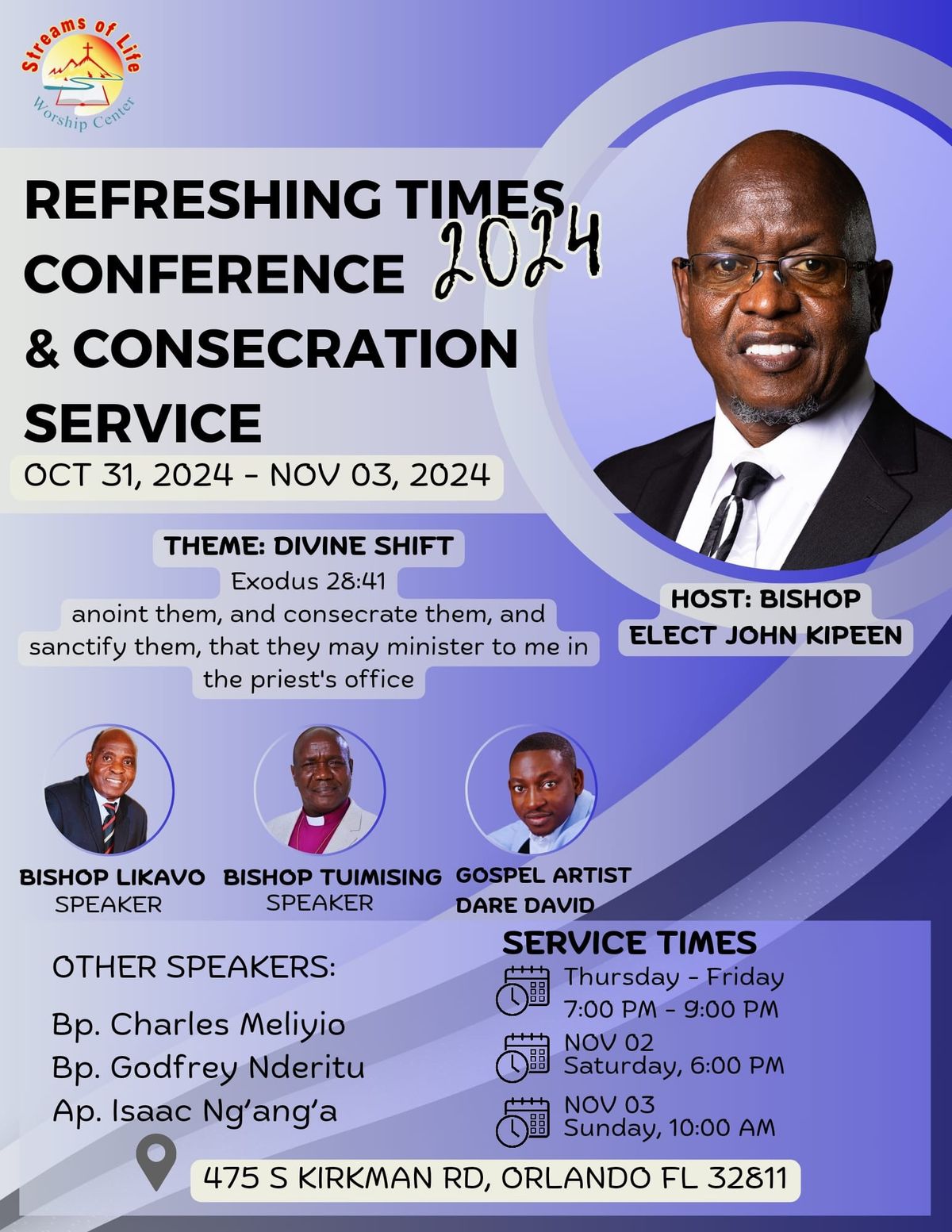 Refreshing Times Conference 2024 & Consecration Service 