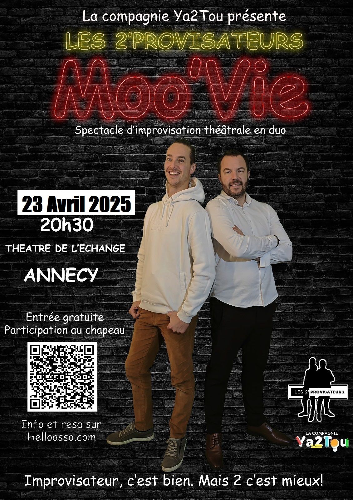 Le Moo'Vie des 2'provisateurs - 23 Avril