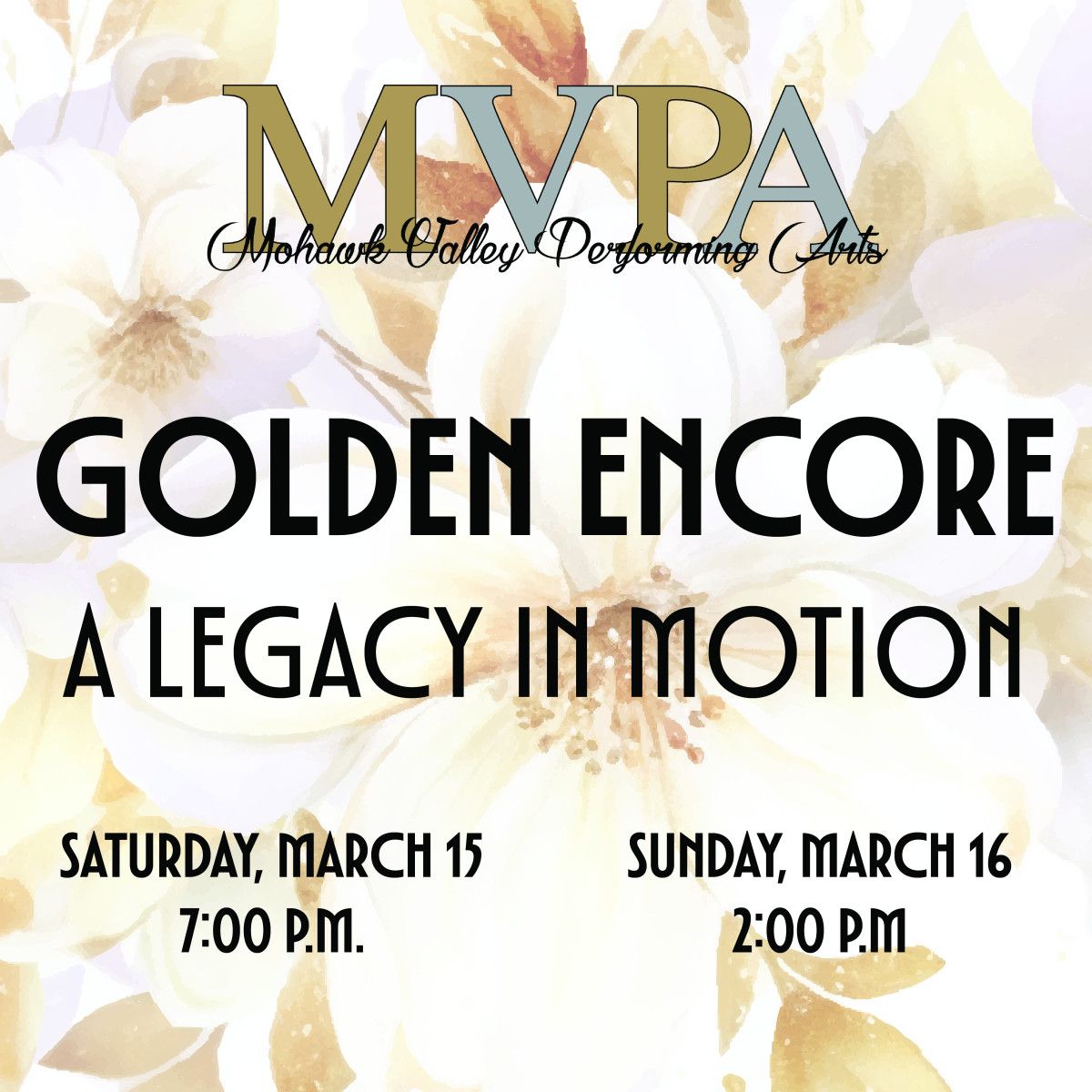 Golden Encore - A Legacy in Motion at Stanley Performing Arts Center