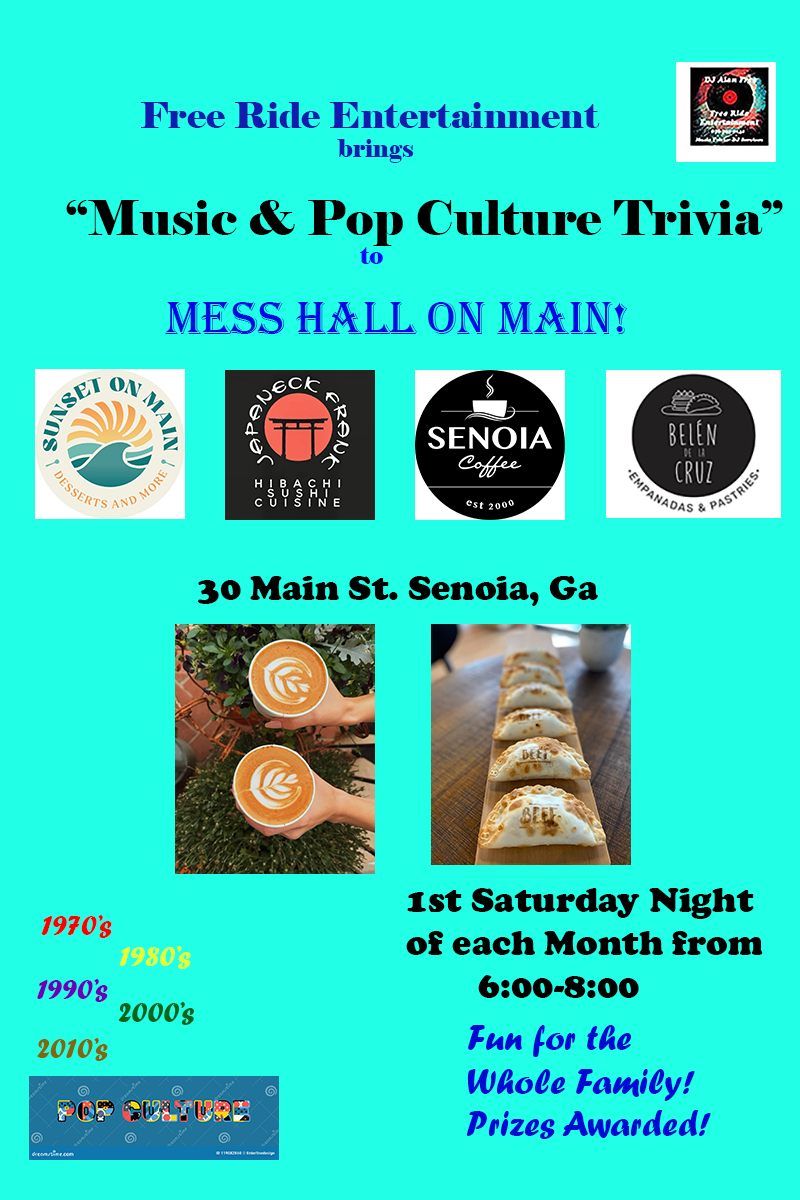 Music & Pop Culture Trivia at Mess Hall on Main!