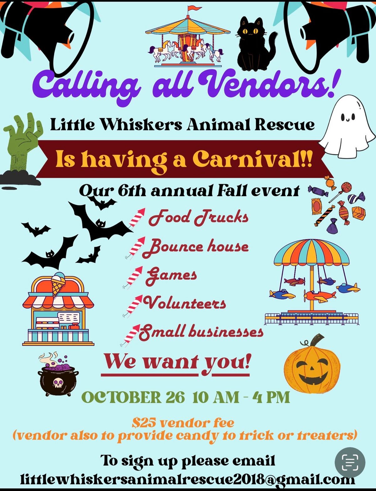 Little Whiskers 6th Annual Trick Or Treat Event!