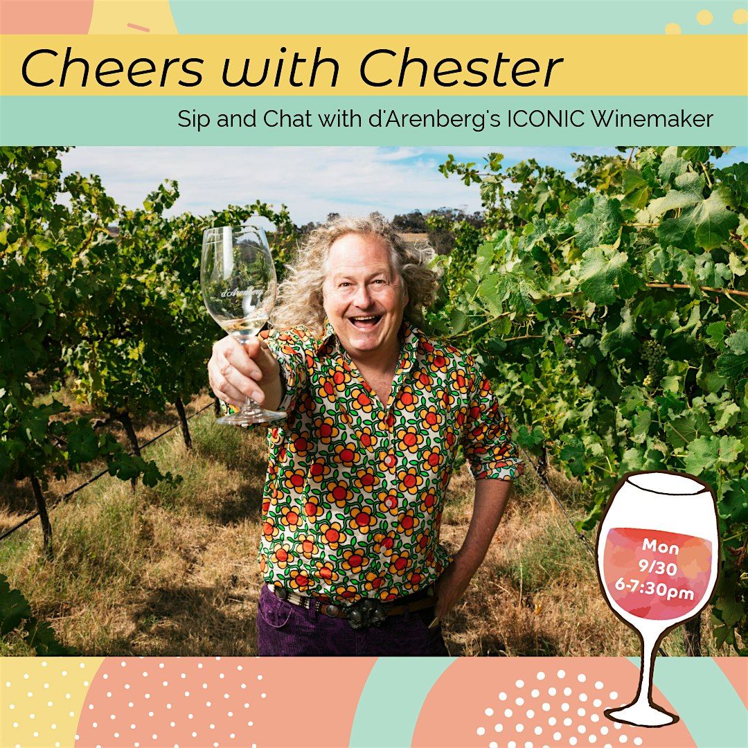 Cheers with Chester! An Aussie Wine Tasting Event