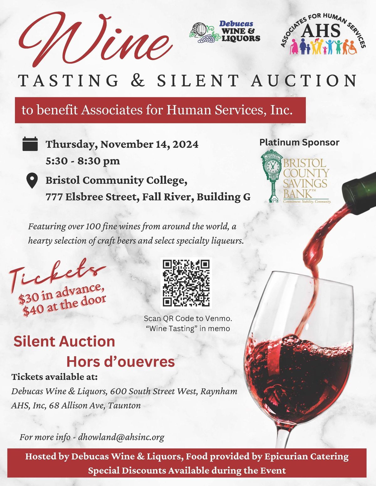 Annual Wine Tasting & Silent Auction