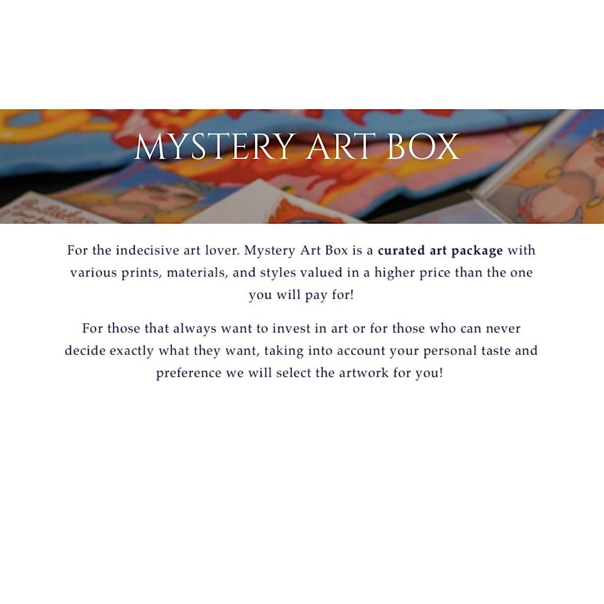 POP UP MYSTERY ART BOX