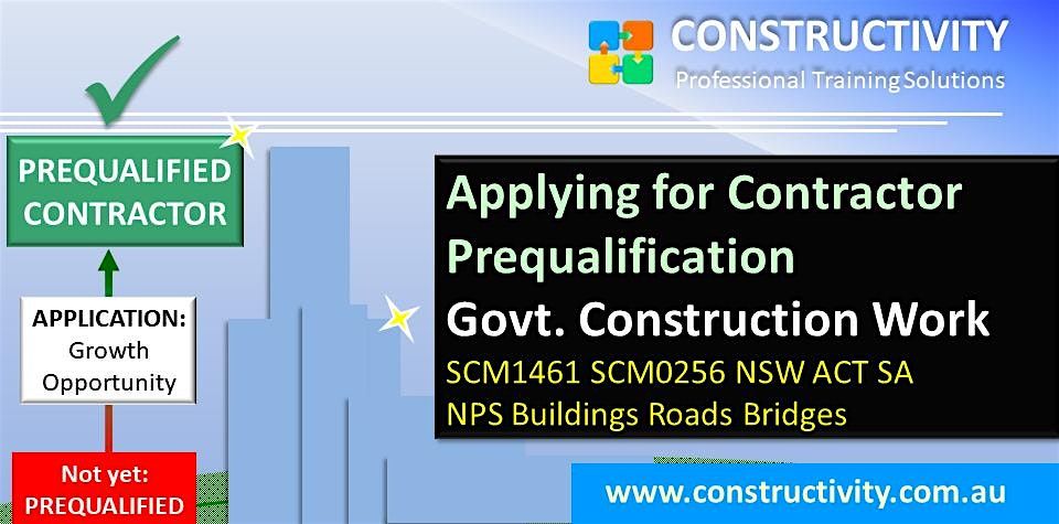 Apply for Contractor Prequalification Govt SCM1461 SCM0256 NPS 18 July 2025