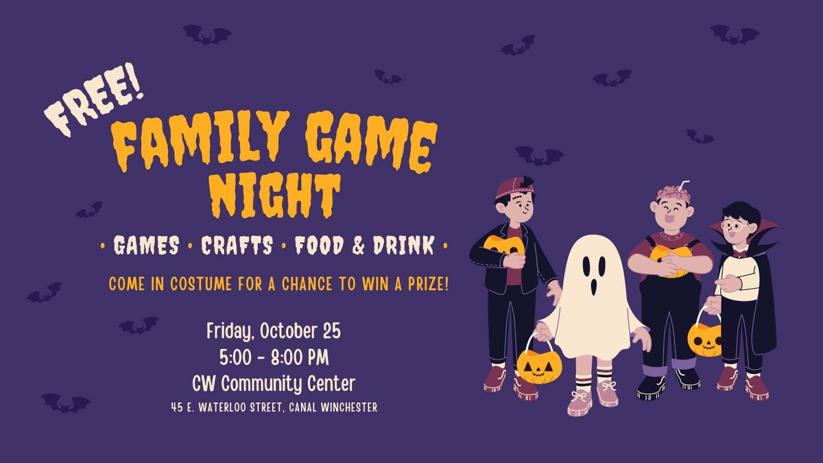 Family Game Night - Halloween Edition!