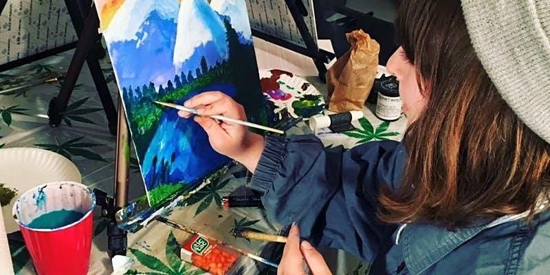 Puff, Pass and Paint- 420-friendly painting in Denver! 21+