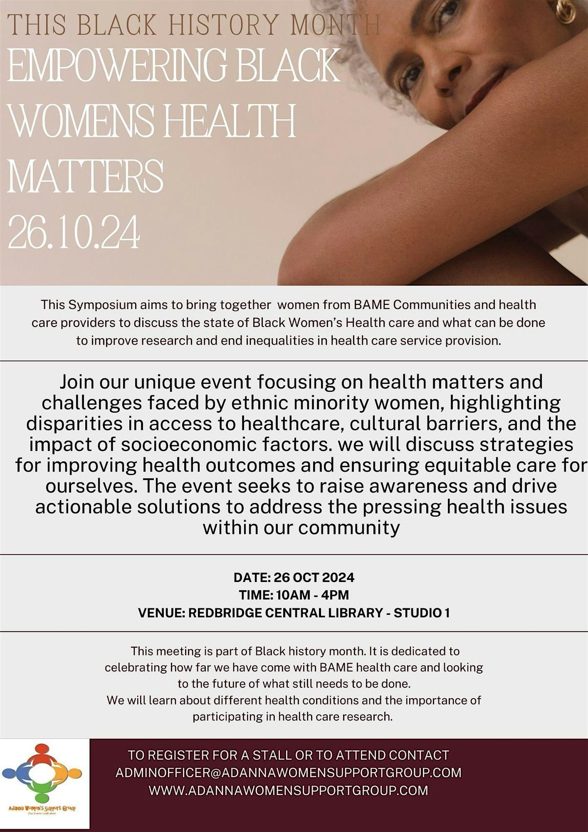 Black History Month- Empowering Black women's health matters.