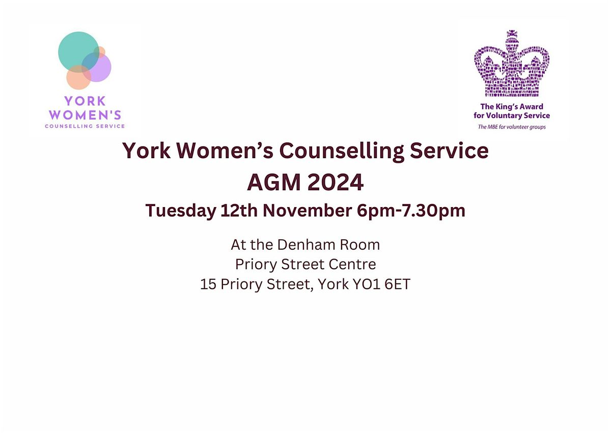 York Women's Counselling Service AGM 2024