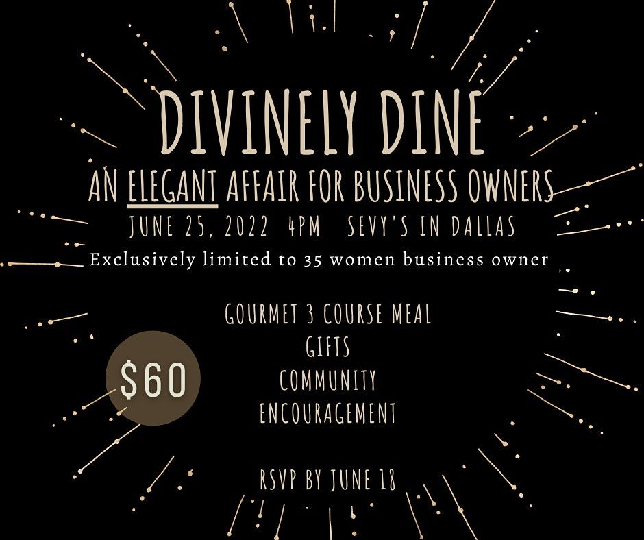 Divine Dine- The Business Owner's Dinner Table