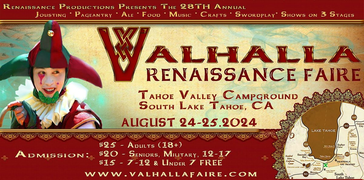 Valhalla Renaissance Faire Returns to South Lake Tahoe at Tahoe Valley Camp