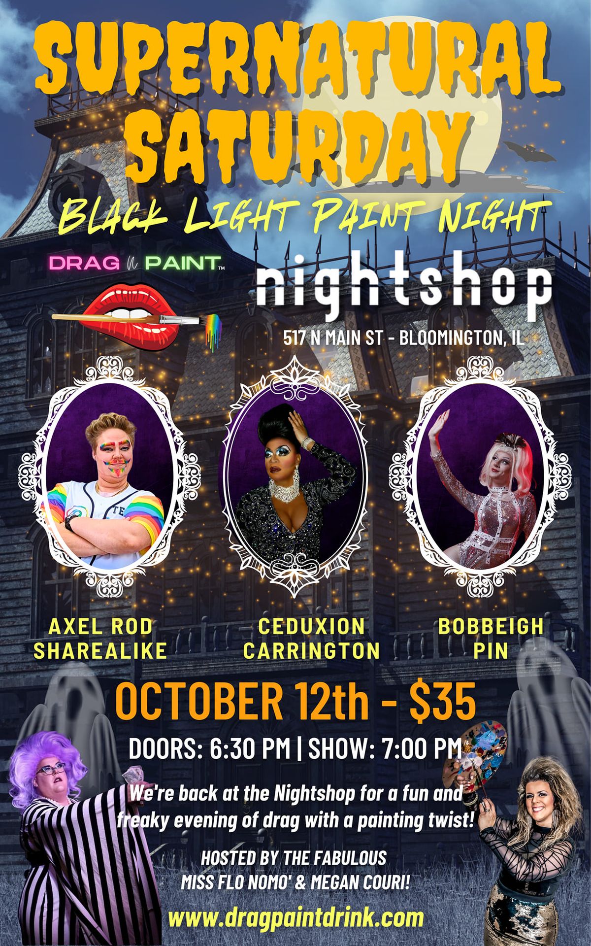 Drag N\u2019 Paint at nightshop 