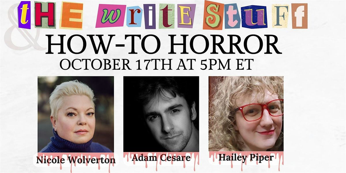 The Write Stuff: How to Write Horror - B&N - Philadelphia