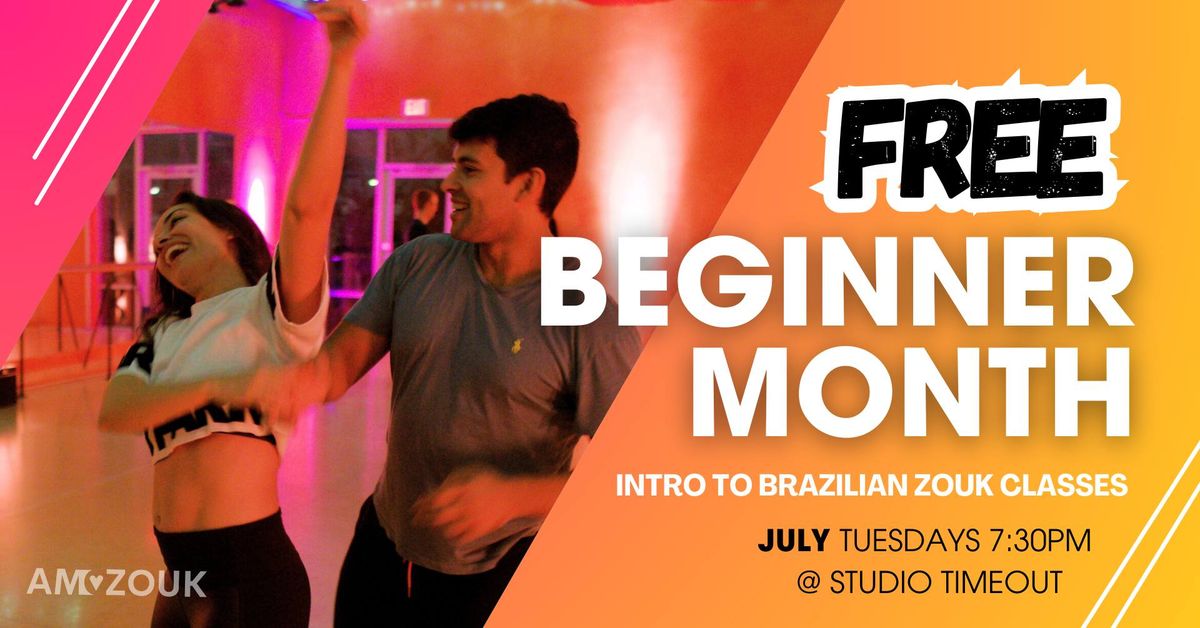 Free Beginner Month: Intro to Zouk Classes with AmoZouk
