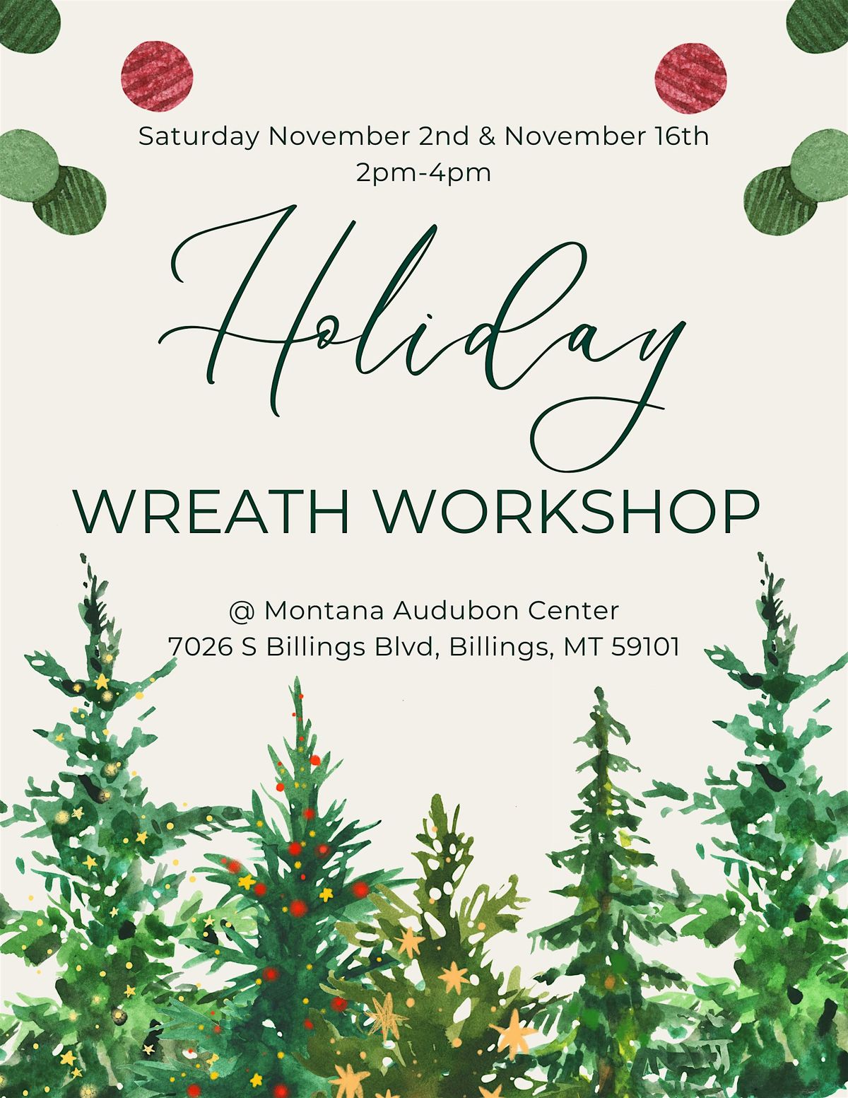 Holiday Wreath Workshop