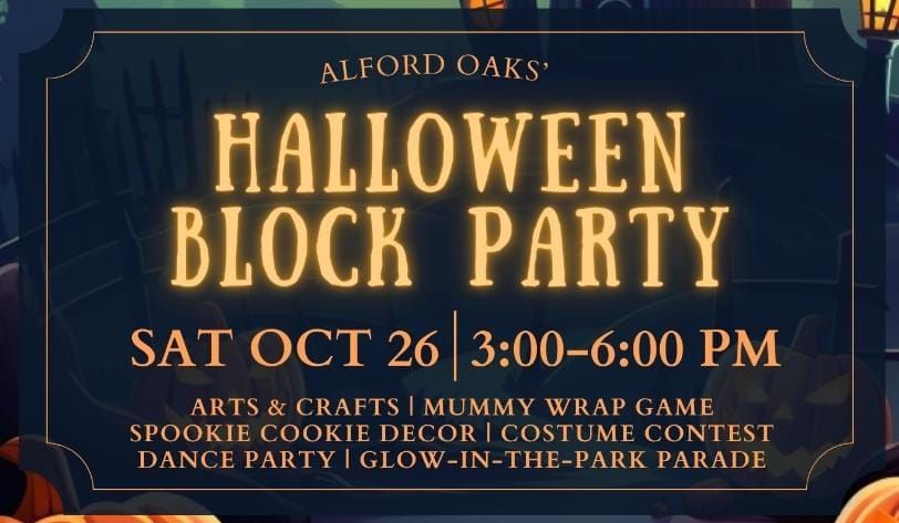 Alford Oaks' Halloween Block Party