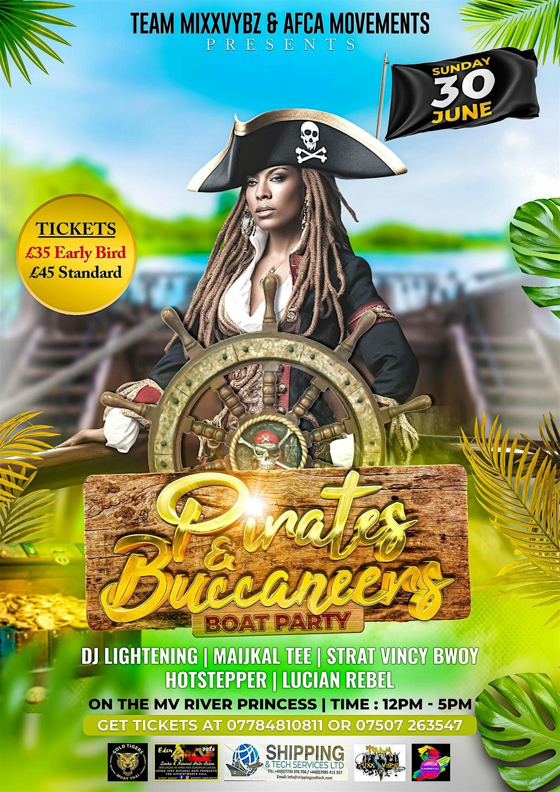 Pirates & Buccaneers Boat Party