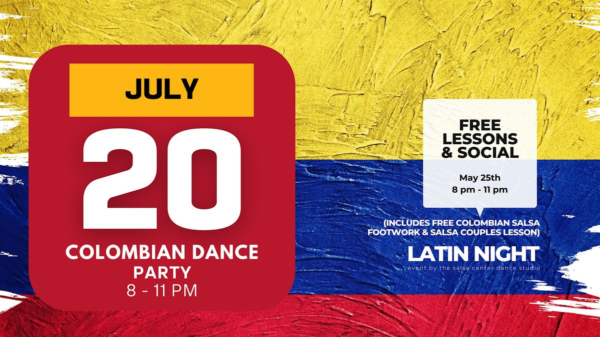 FREE Salsa Night, Red Yellow & Blue!