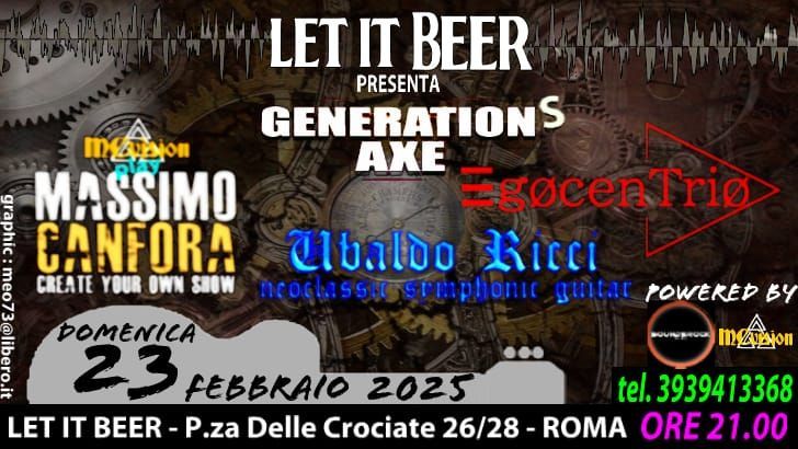 GENERATIONS AXE @LET IT BEER