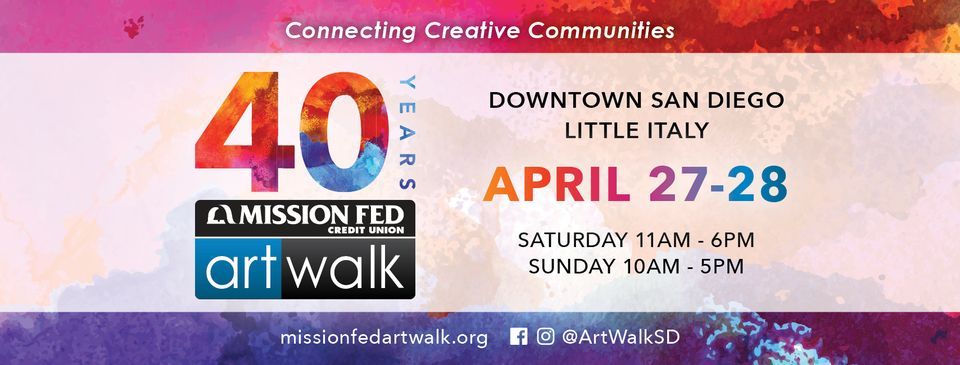 Mission Fed ArtWalk Celebrates 40 Years in  San Diego\u2019s Little Italy Neighborhood