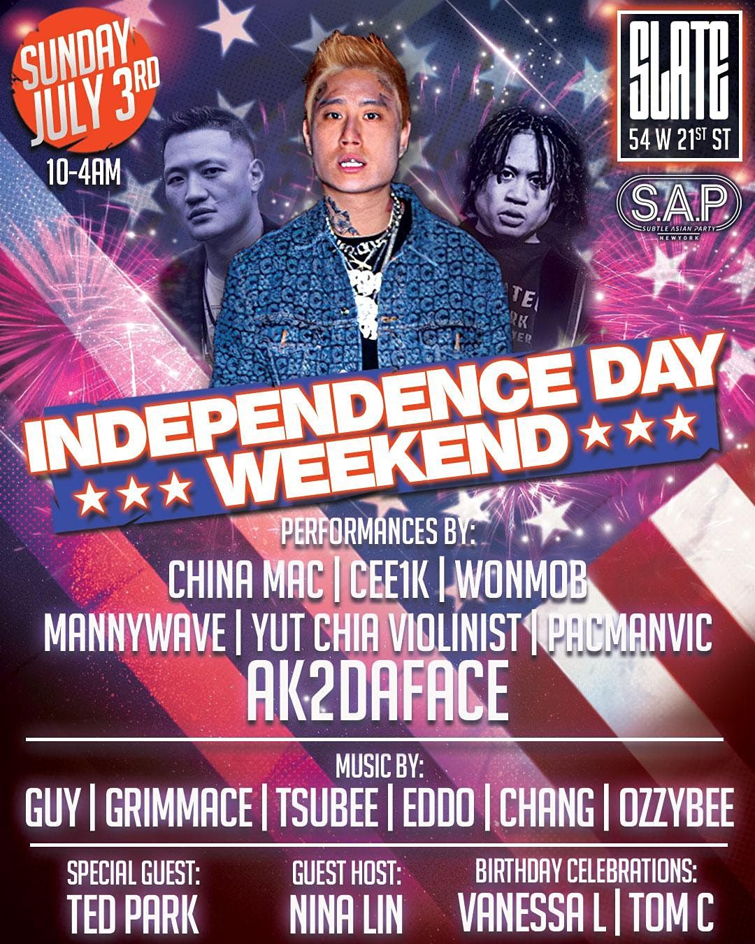 Independence Weekend Sunday Party @Slate