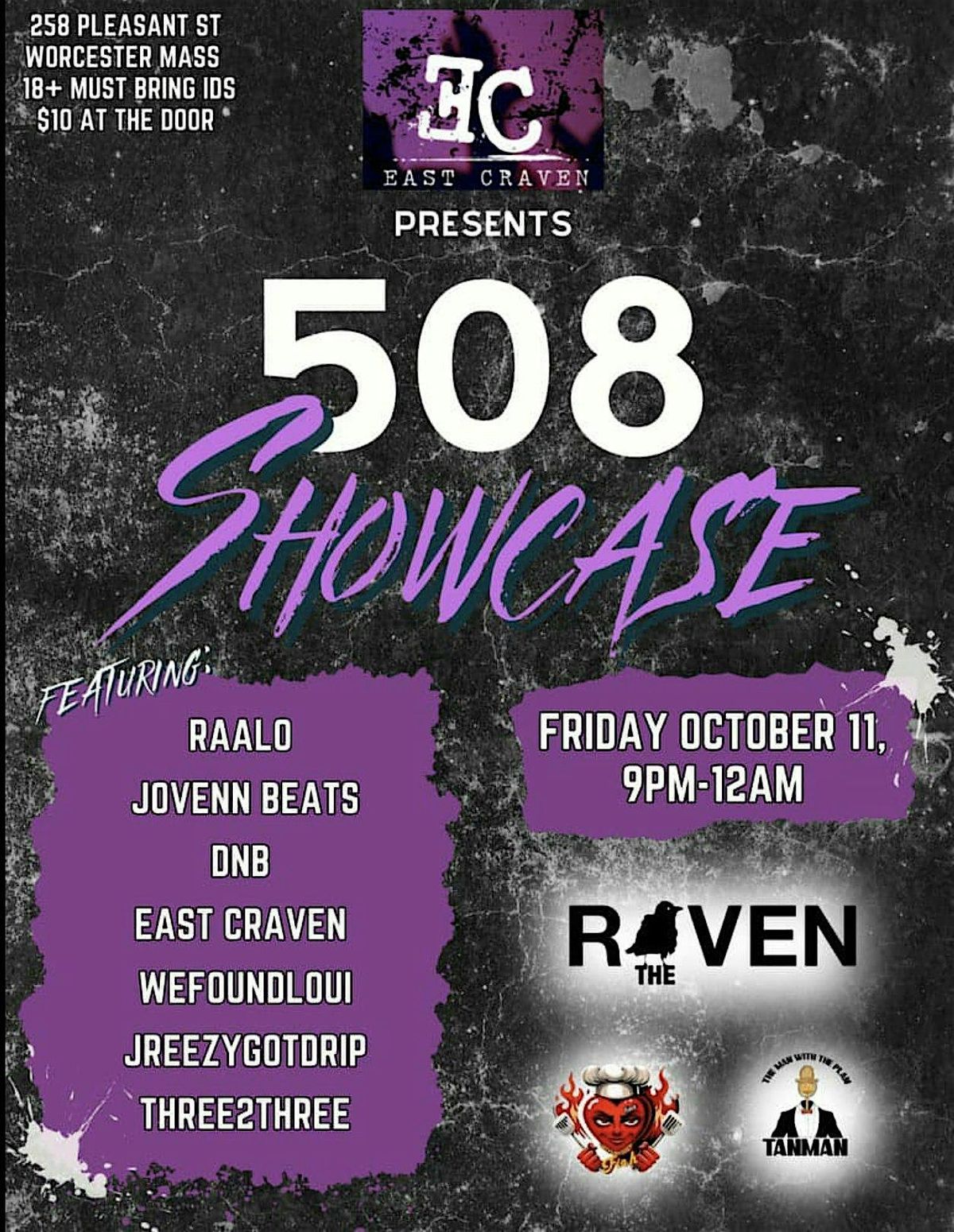 East Craven Presents....508 Showcase @ The Raven Oct 11th 2024