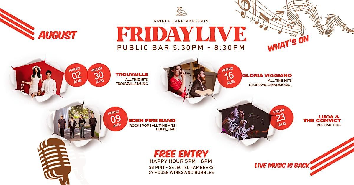 FRIDAY LIVE AT PRINCE LANE