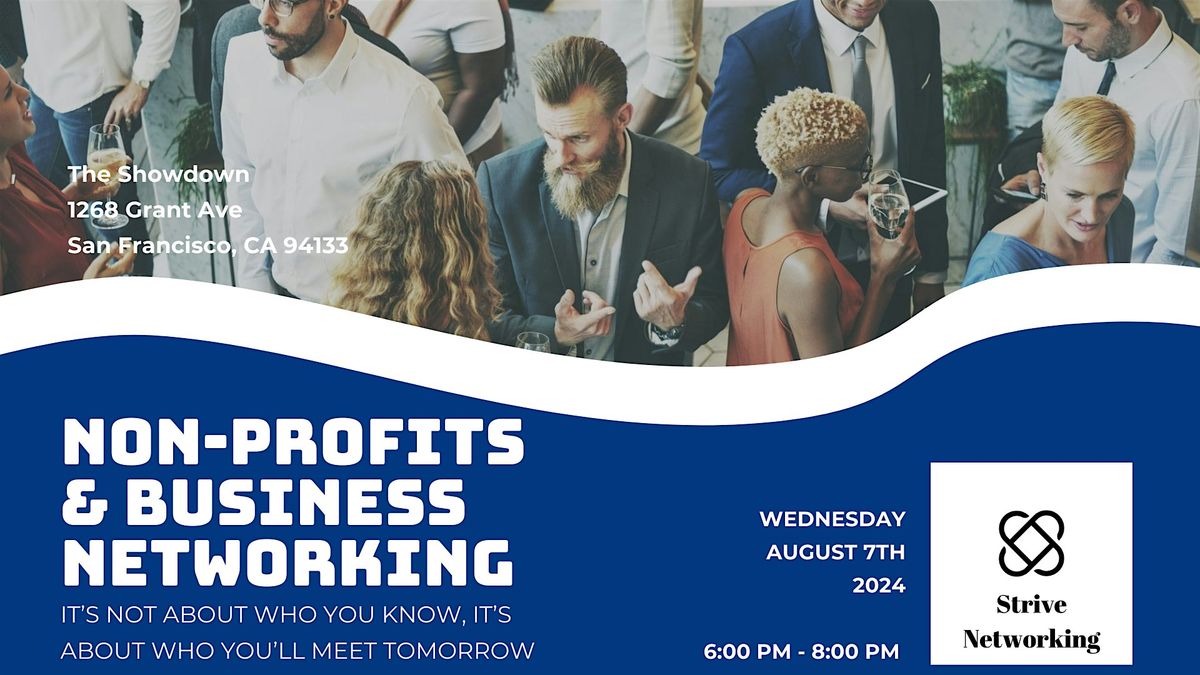 Non-Profits and Business Networking | Elevating Your Potential - SF