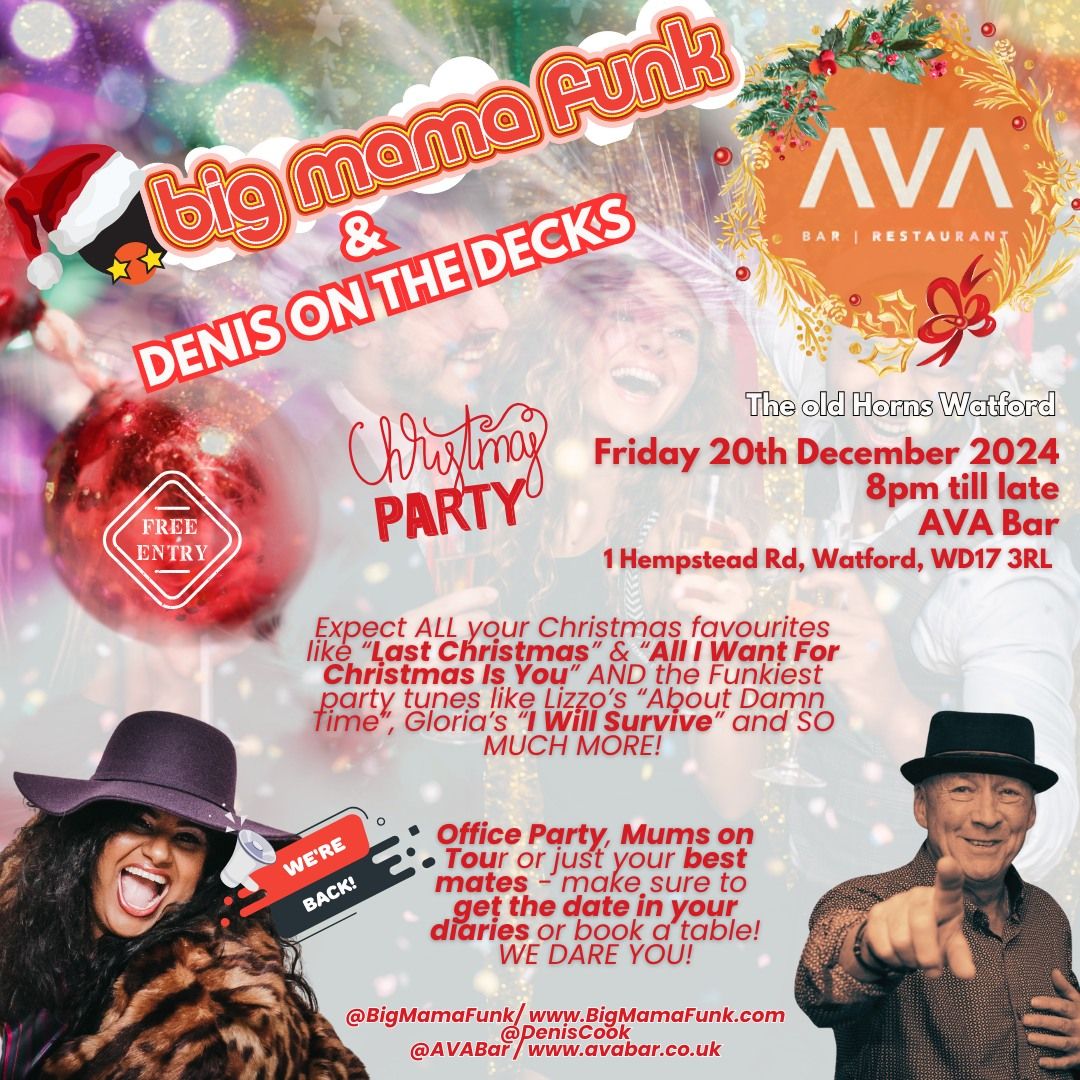 Christmas FUNK'IN - AVA Bar - Watford - FREE ENTRY