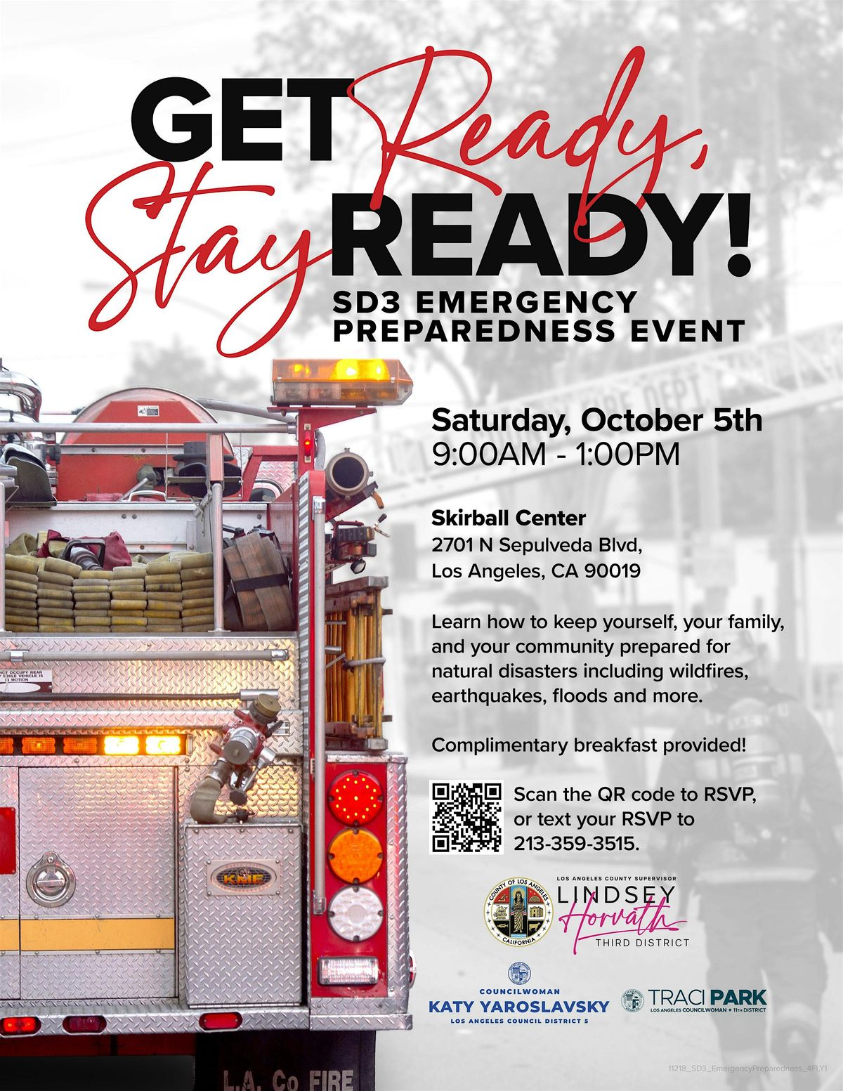 Get Ready, Stay Ready! SD3 Emergency Preparedness Event