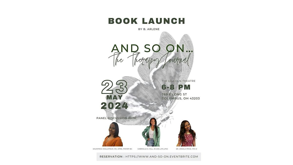 And So On\u2026 The Therapy Journal Book Launch