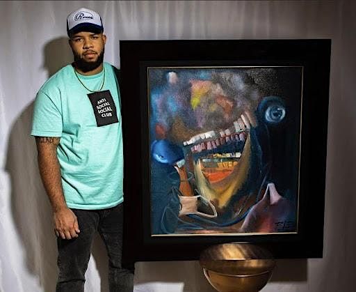 Blake Lenoir at BIGGIE & SMALLS GALLERY art opening, The Promontory ...