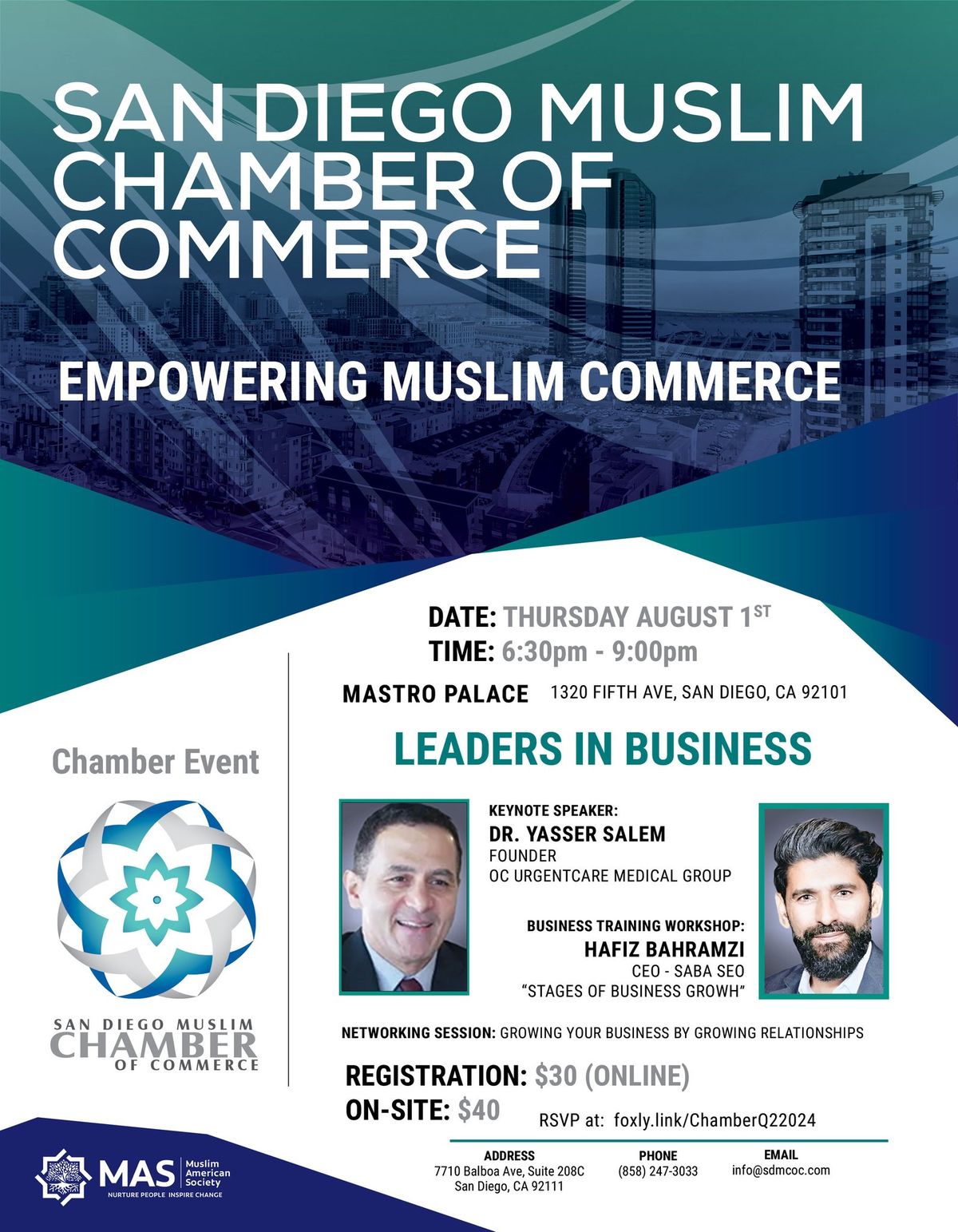 San Diego Muslim Chamber of Commerce - Summer 2024 Networking Meeting