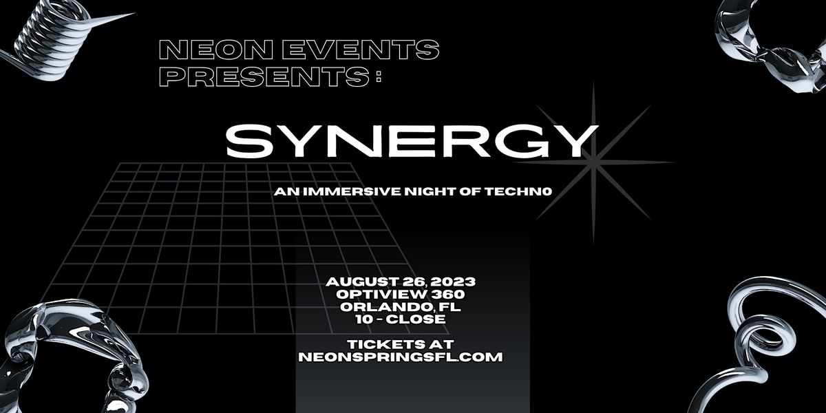 Synergy - An Immersive Night of Techno - Neon Events & OptiView ...