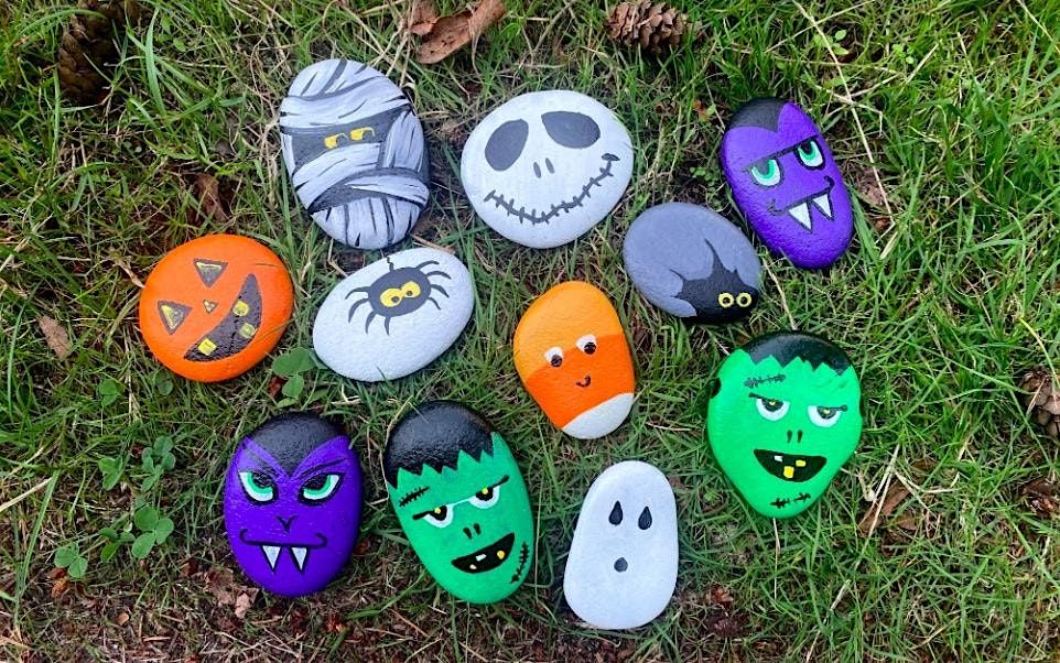 Halloween Rock Painting for Kids!