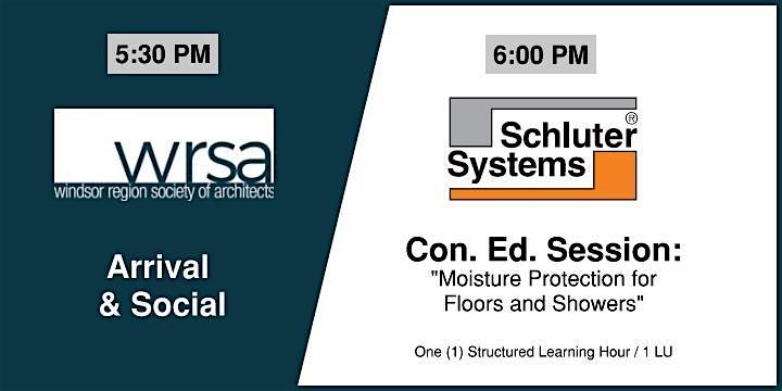 WRSA Con. Ed. Session "Moisture Management" hosted by Schluter Systems