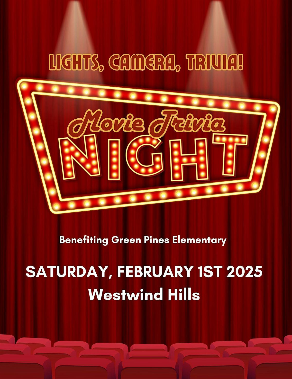 Lights, Camera, Movies! Green Pines Community Trivia Night