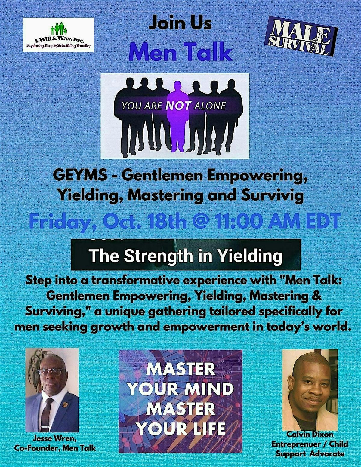 Men Talk \/ GEYMS: Gentlemen Empowering, Yielding, Mastering, and Surviving