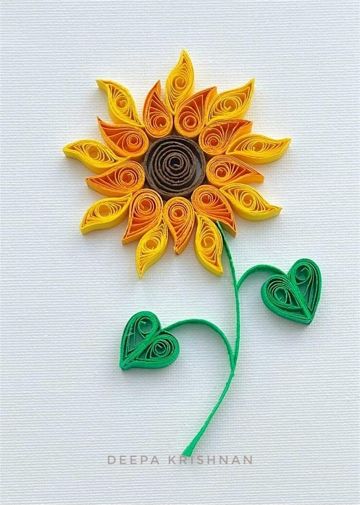 Sunflower - Paper Quilling