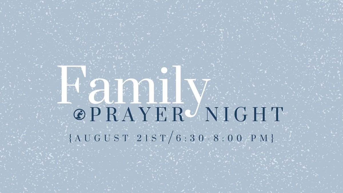 Family Prayer Night