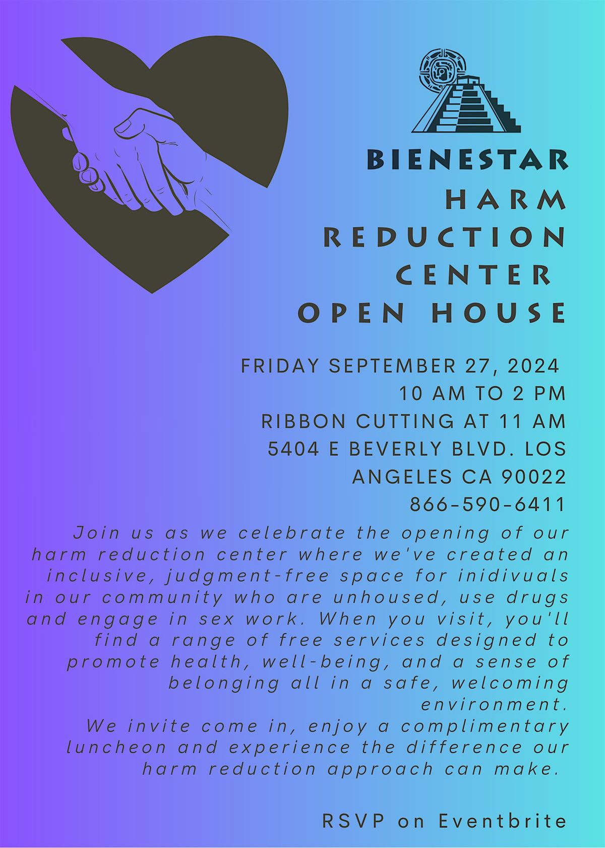 Bienestar Human Services Harm Reduction Open House