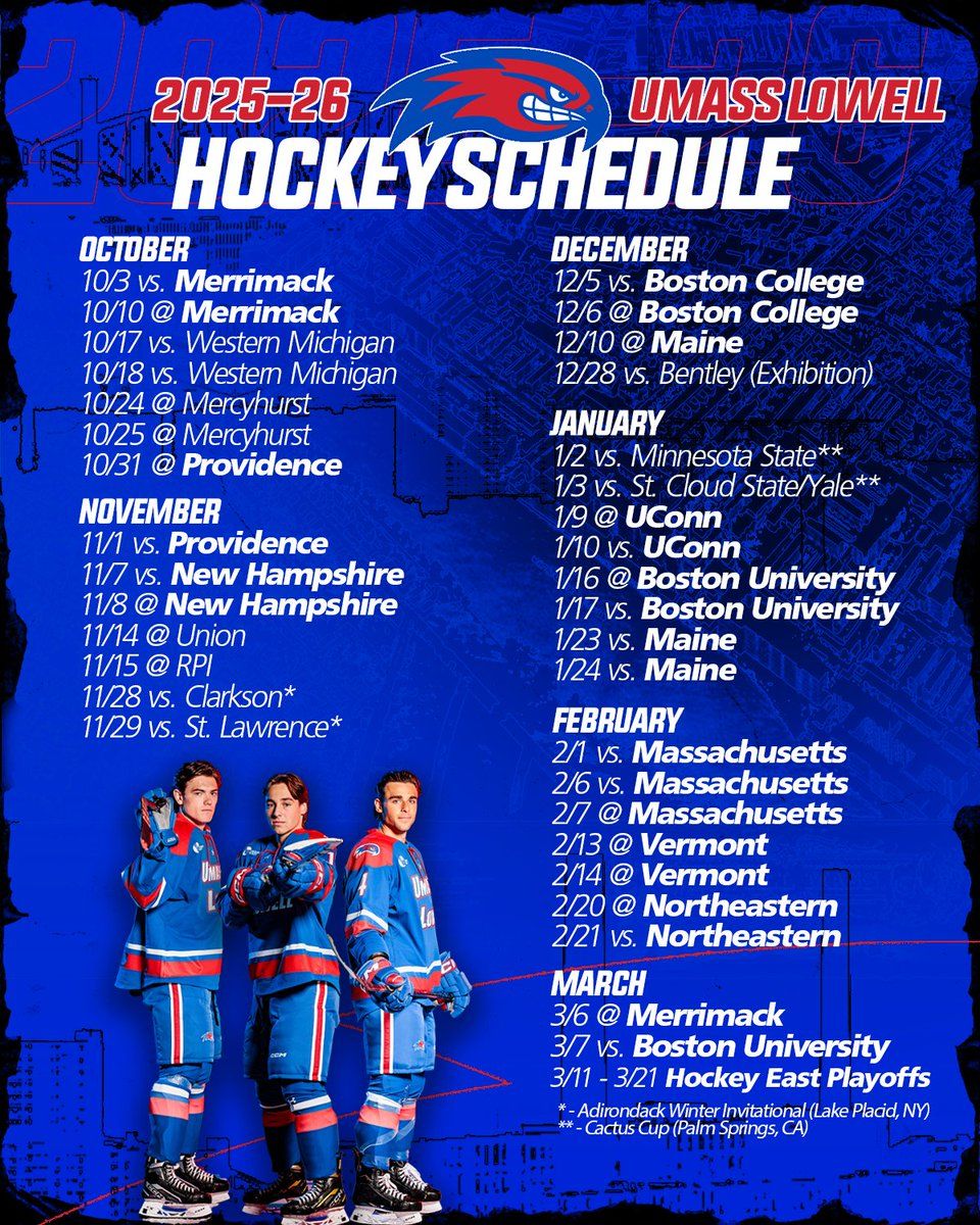 Exhibition: UMass Lowell River Hawks vs. Bentley Falcons
