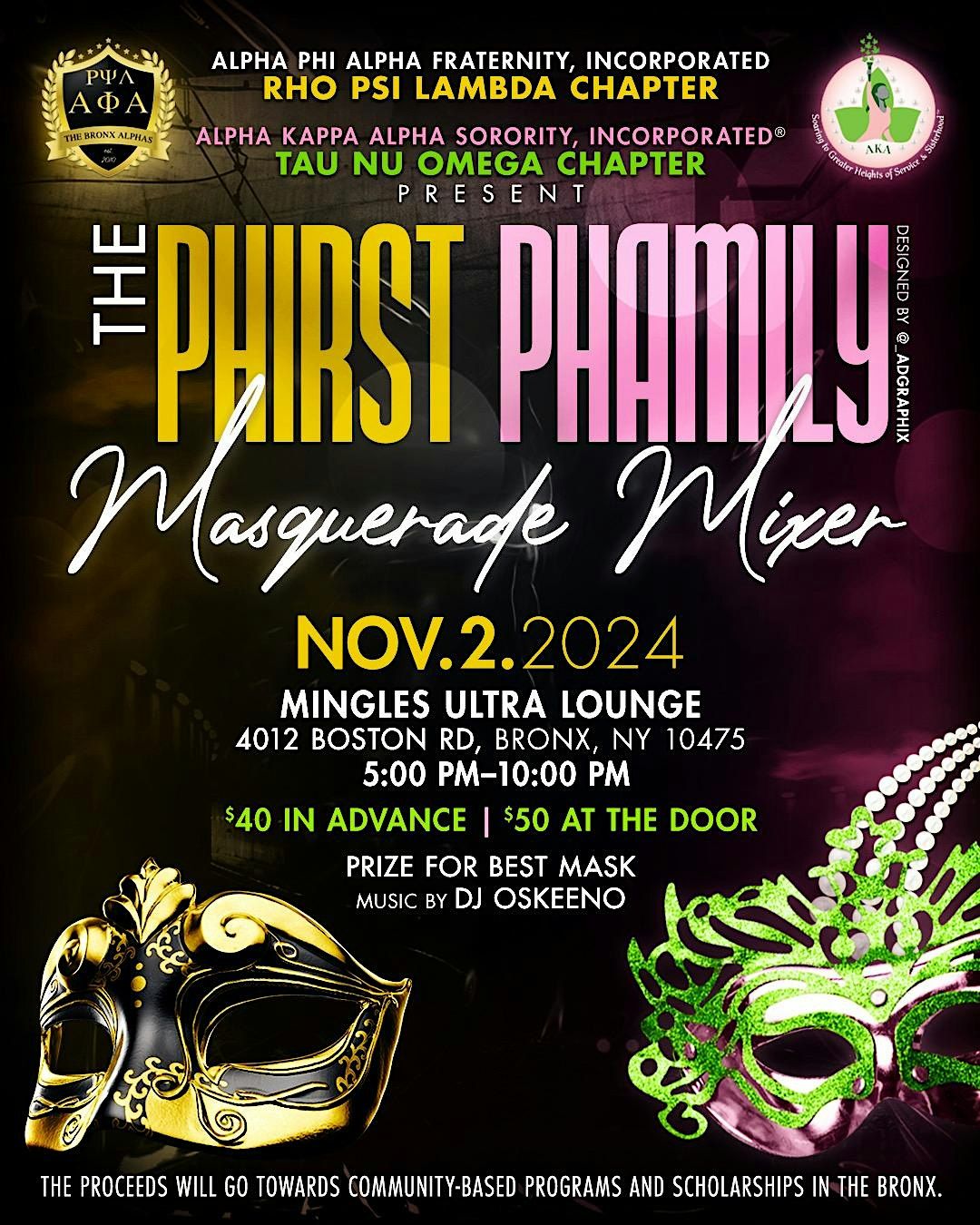 The Bronx Alphas Masquerade Mixer