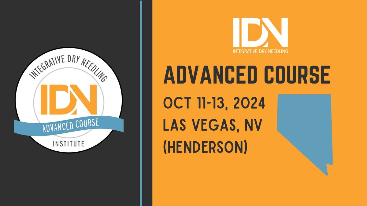 Advanced Course- Las Vegas, NV (Henderson) Oct 11-13