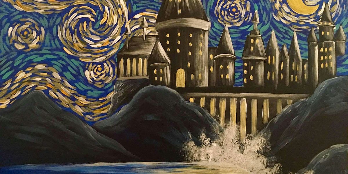 Starry Night Wizards Castle - Paint and Sip by Classpop!\u2122