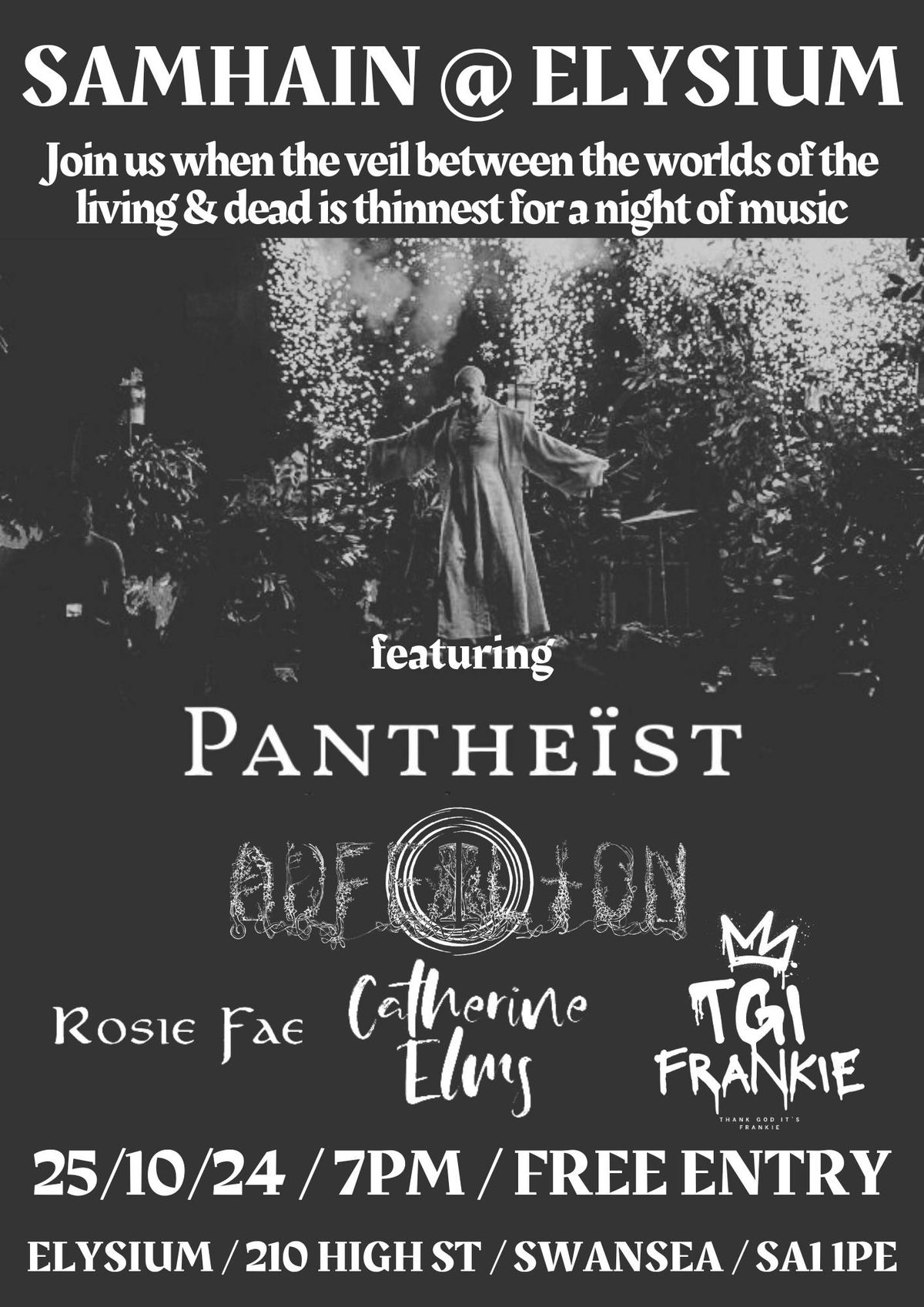 Samhain @ Elysium feat. Pantheist + Adfeilion + Catherine Elms + Rosie Fae + TGIF