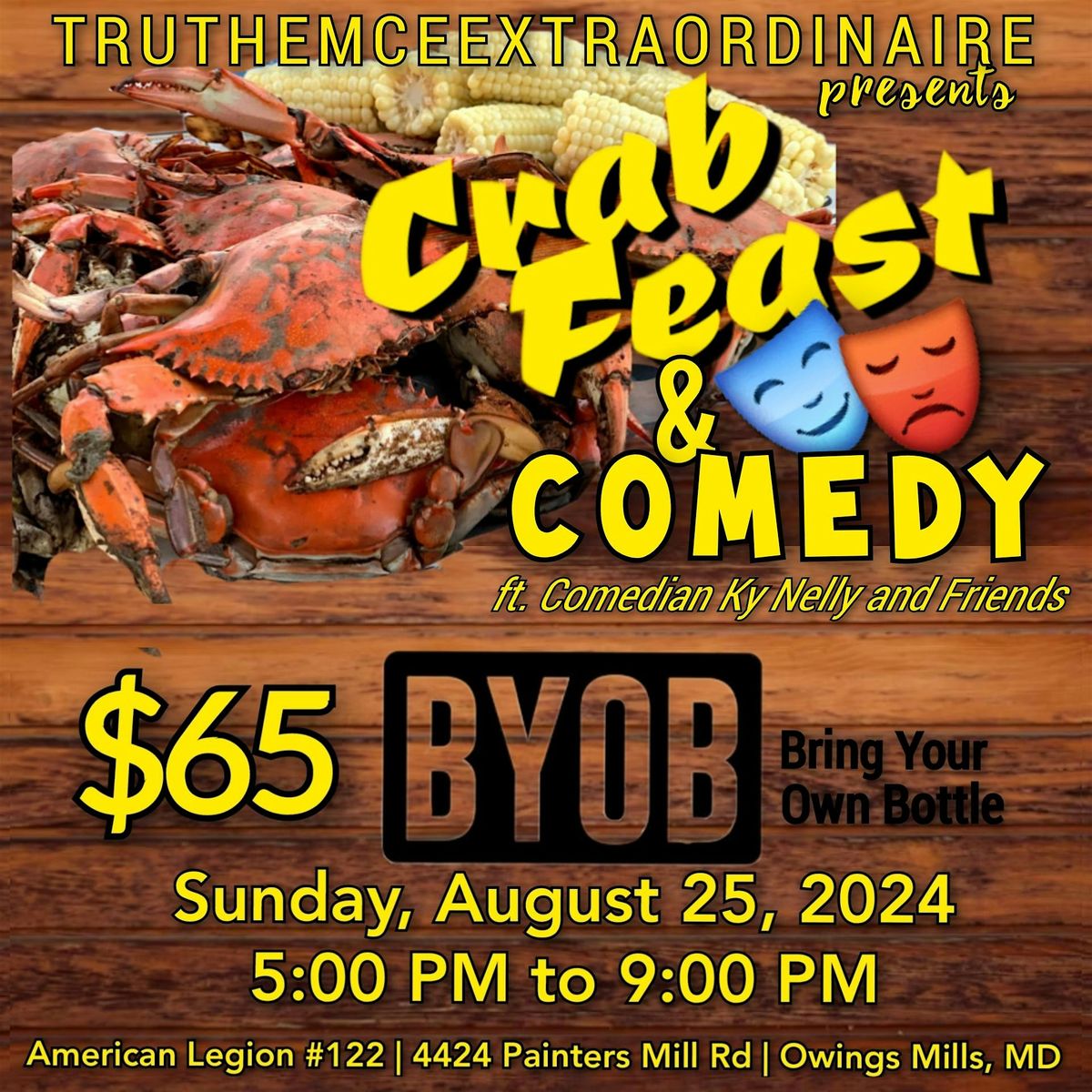 TRUTHEMCEEXTRAORDINAIRE CRAB FEAST & COMEDY