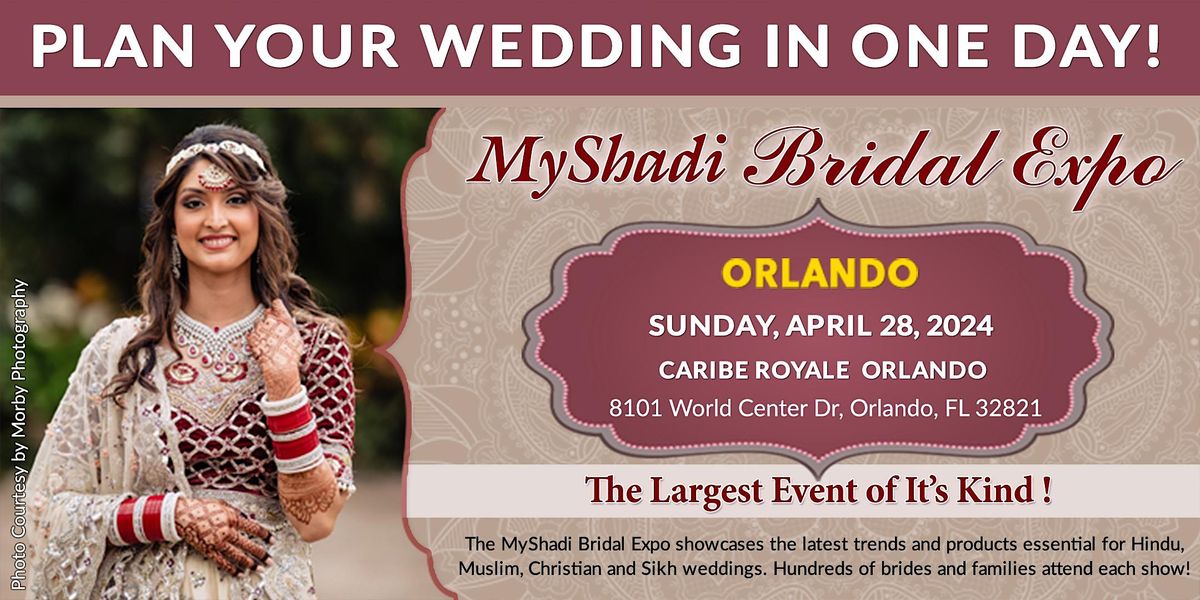 Myshadi Bridal expo Orlando Spring 2024